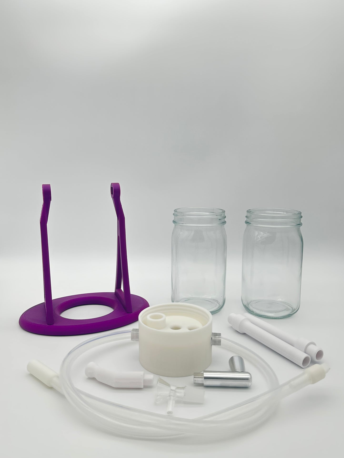Grape Purple / White Gravity Glass Infuser