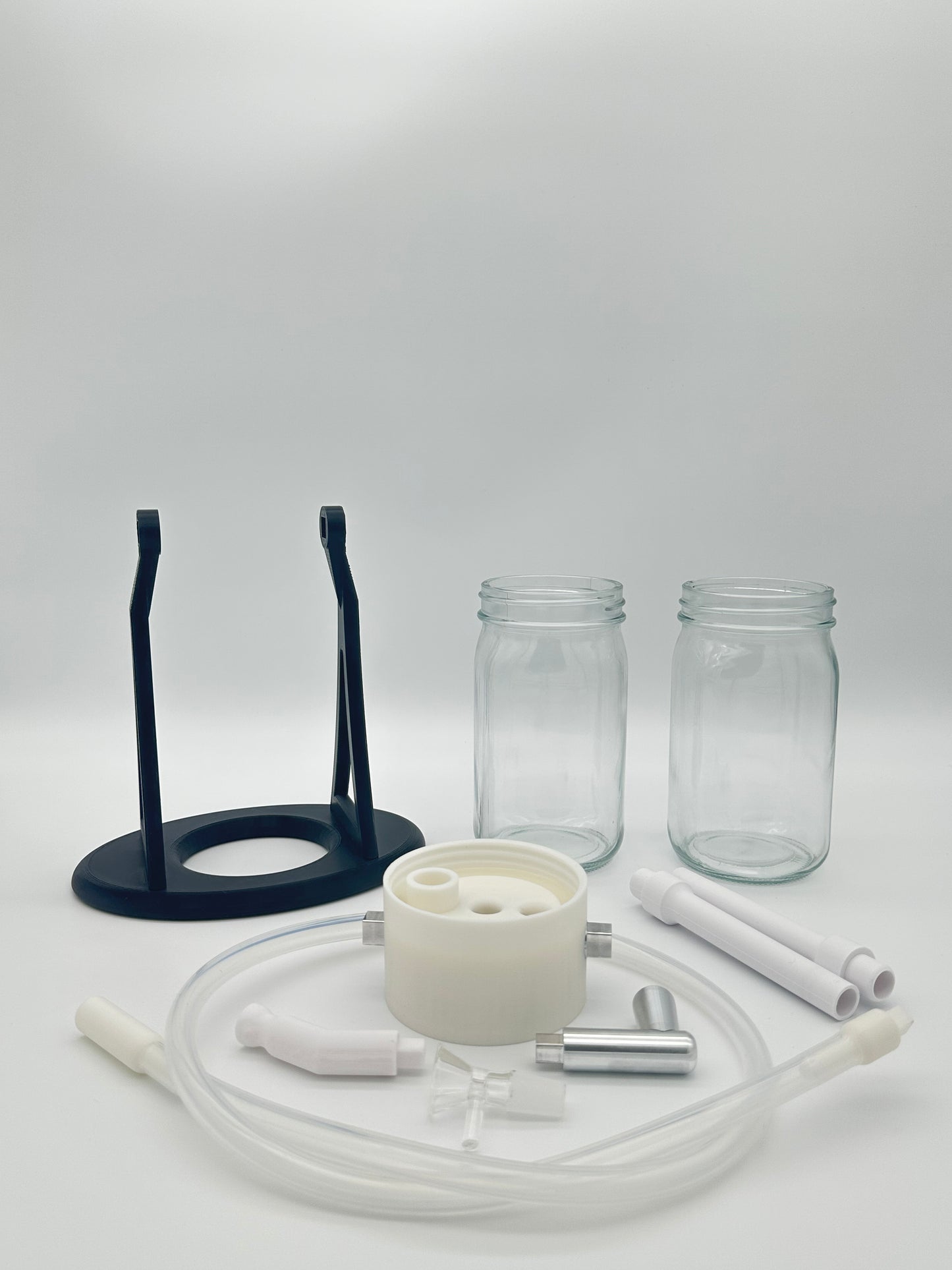 Jet Black / White Gravity Glass Infuser