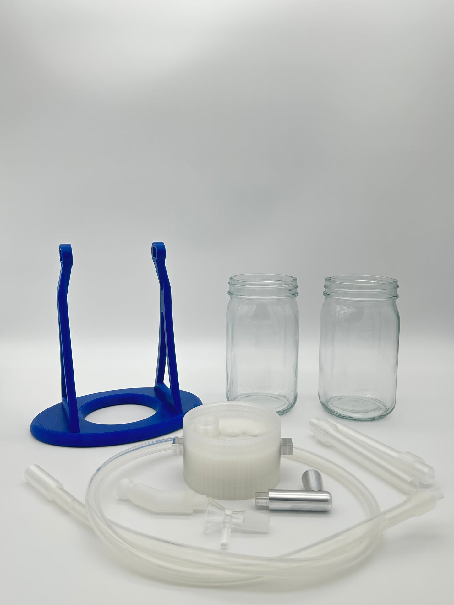 Ocean Blue / Clear Gravity Glass Infuser
