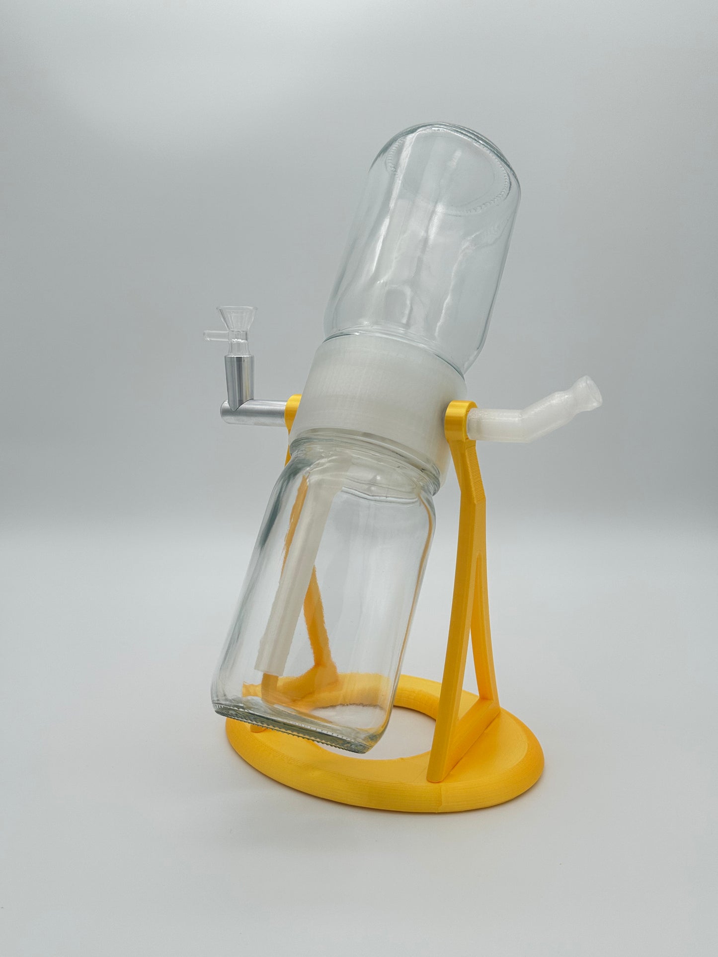 Metallic Gold / Clear Gravity Glass Infuser