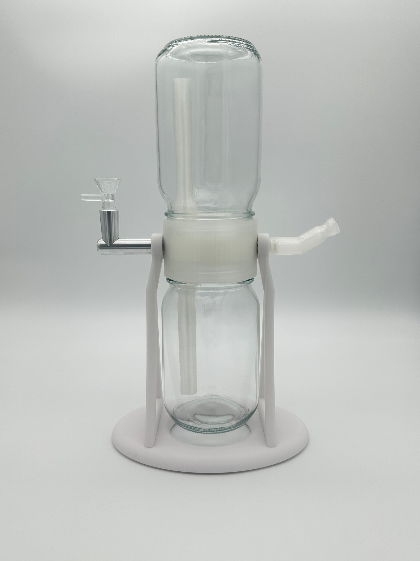 White / Clear Gravity Glass Infuser