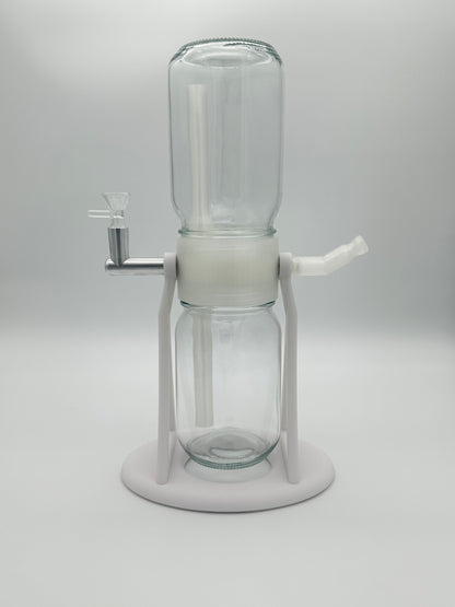 White / Clear Gravity Glass Infuser