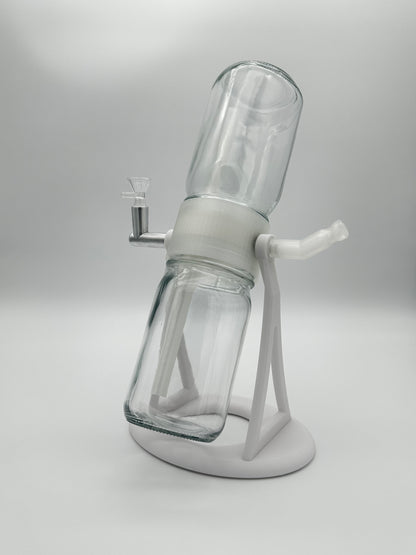 White / Clear Gravity Glass Infuser
