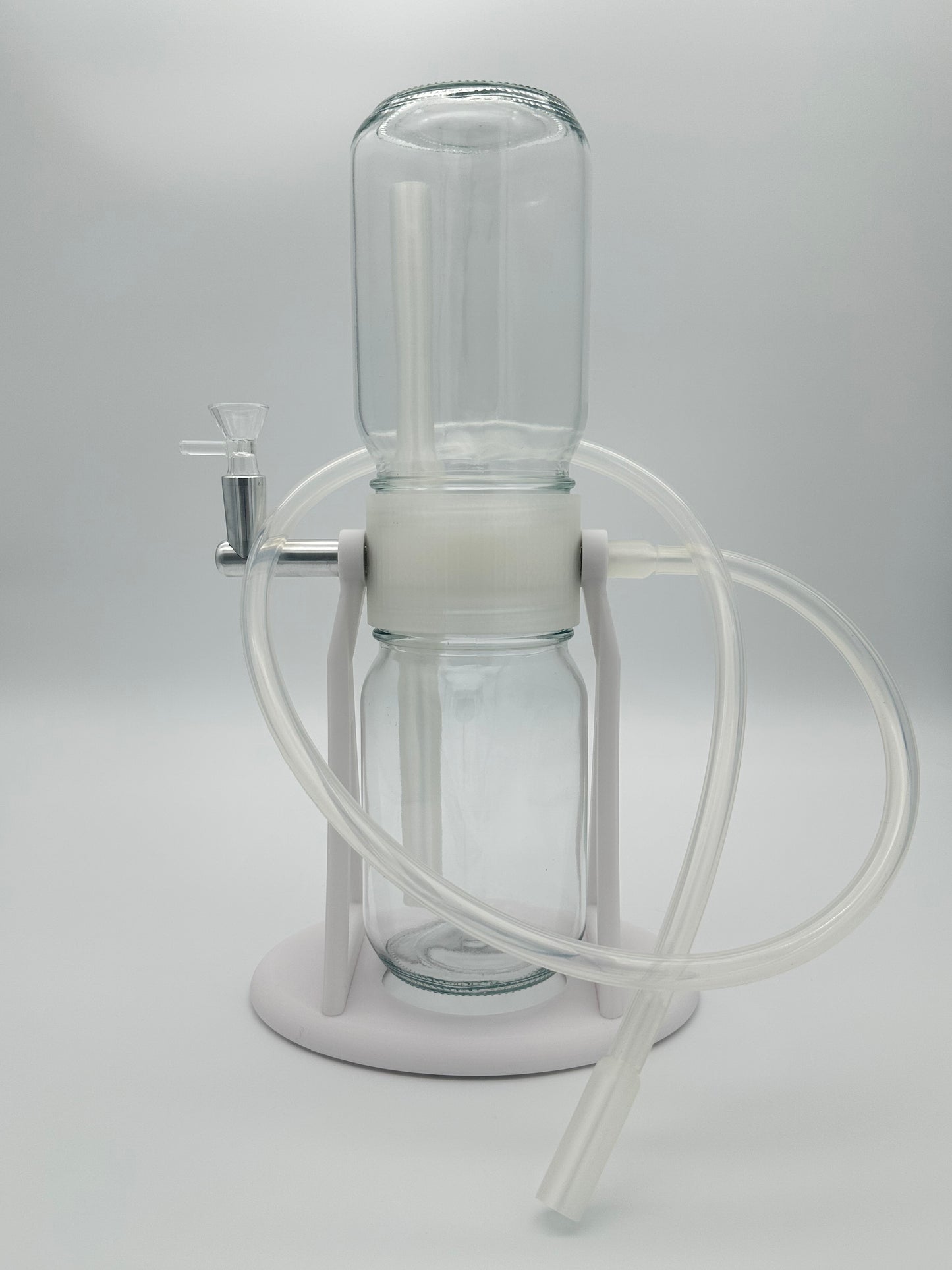White / Clear Gravity Glass Infuser