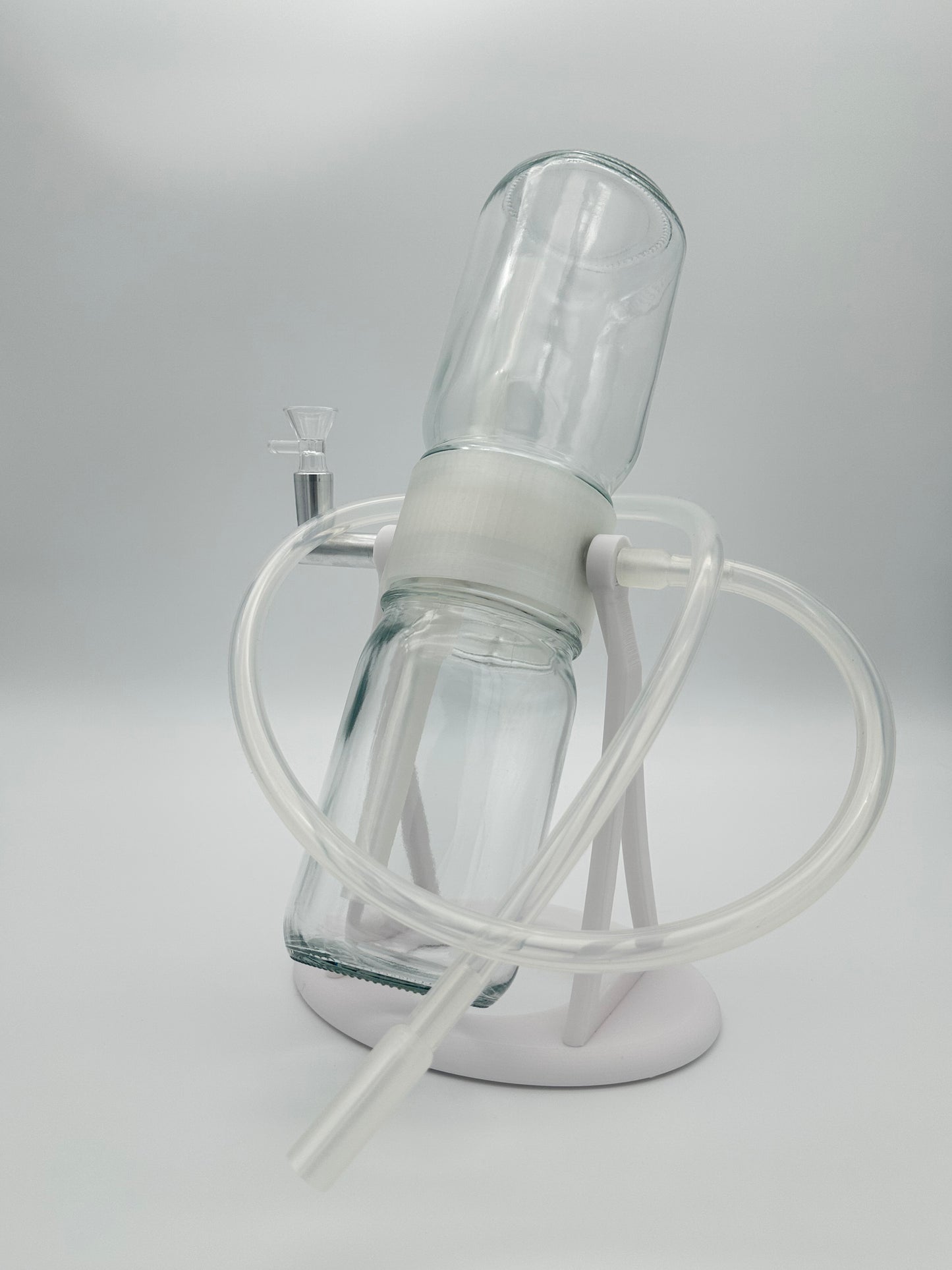 White / Clear Gravity Glass Infuser