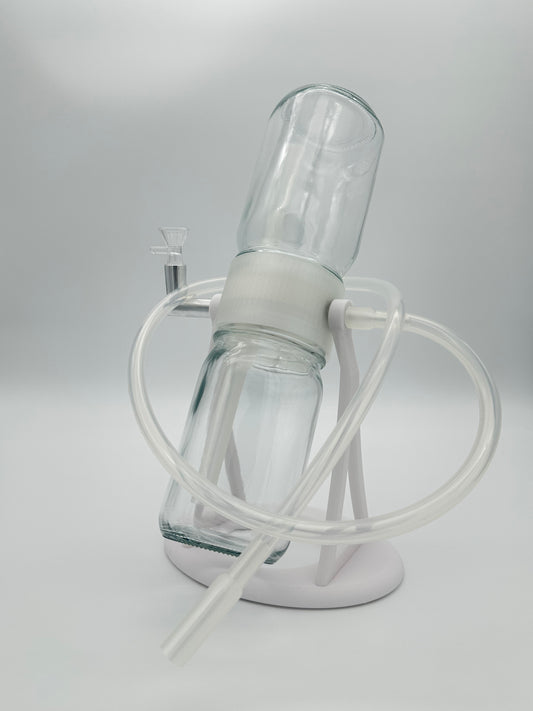 White / Clear Gravity Glass Infuser