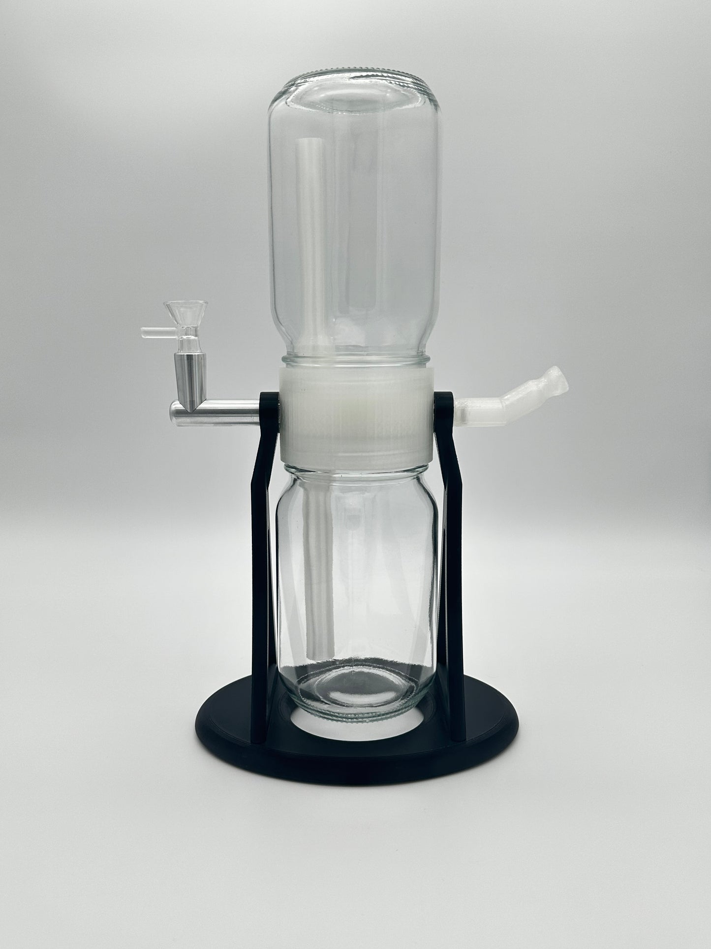Jet Black / Clear Gravity Glass Infuser