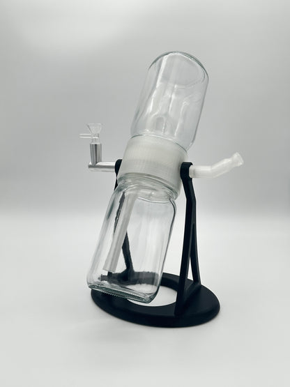 Jet Black / Clear Gravity Glass Infuser
