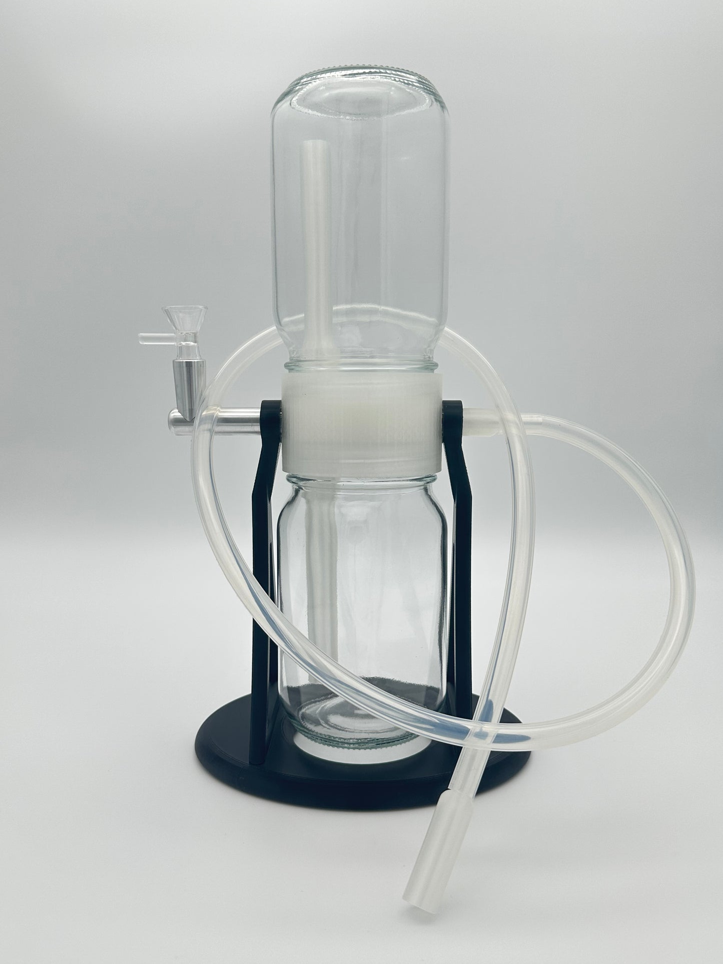 Jet Black / Clear Gravity Glass Infuser