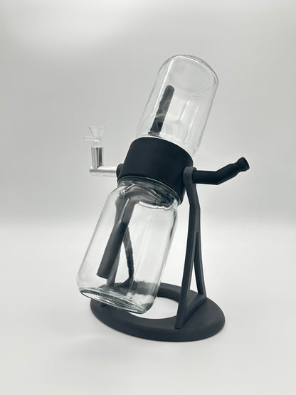 Steel Grey / Black Gravity Glass Infuser