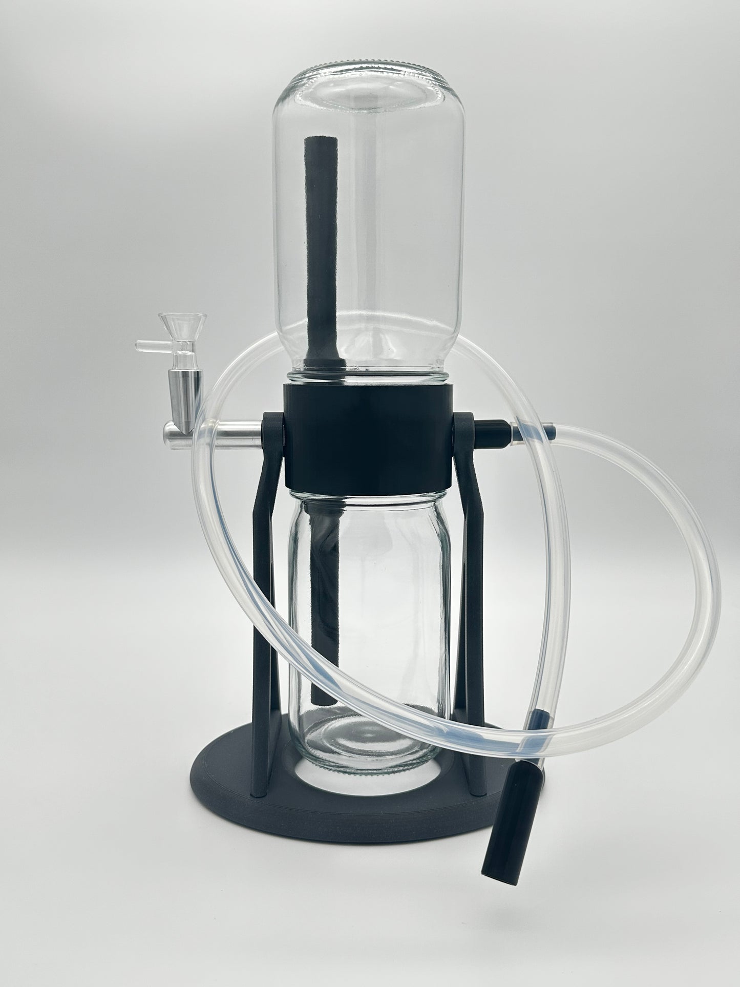 Steel Grey / Black Gravity Glass Infuser