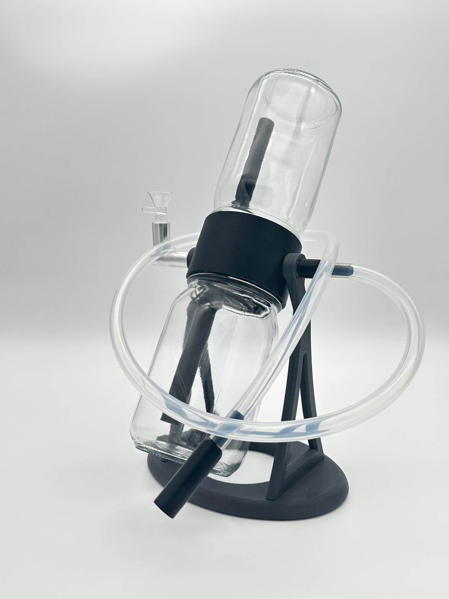 Steel Grey / Black Gravity Glass Infuser