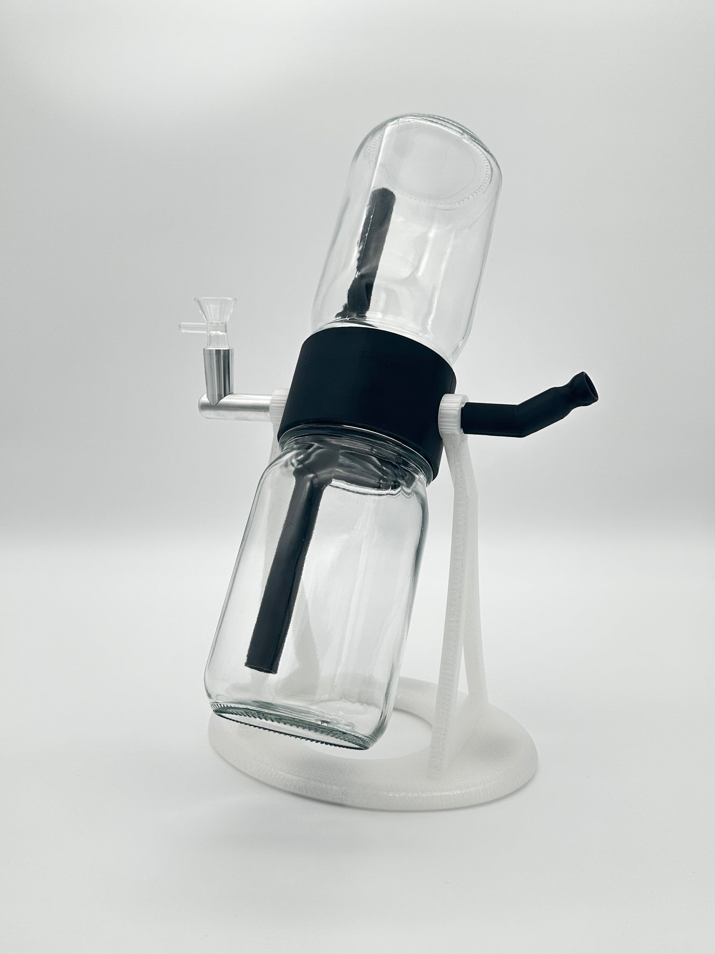Transparent / Black Gravity Glass Infuser
