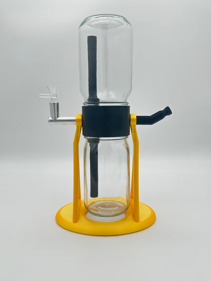 Metallic Gold / Black Gravity Glass Infuser