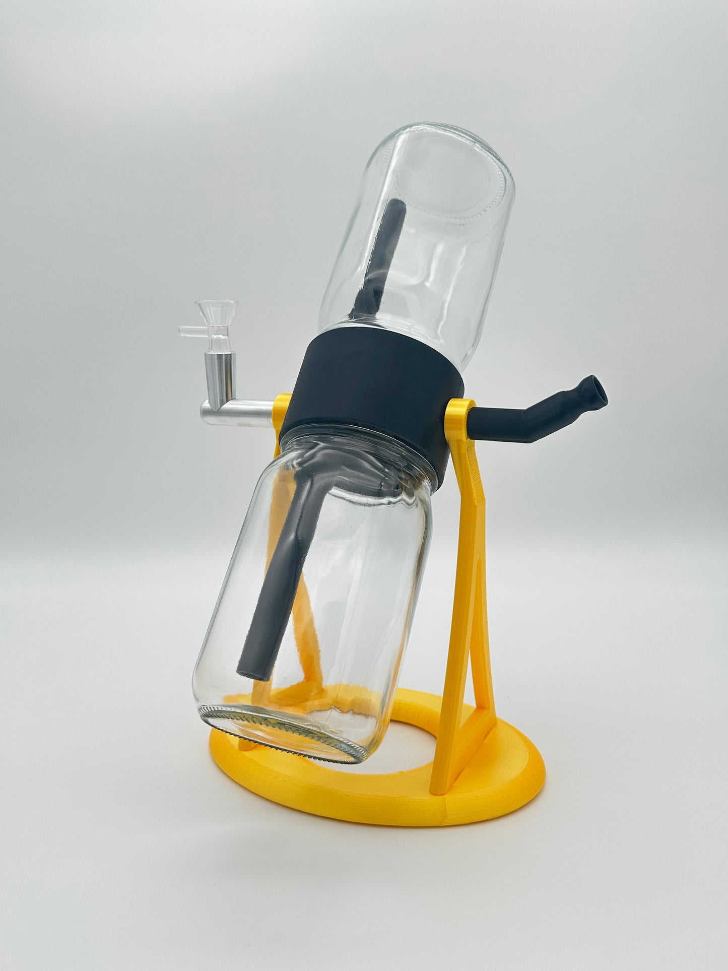 Metallic Gold / Black Gravity Glass Infuser