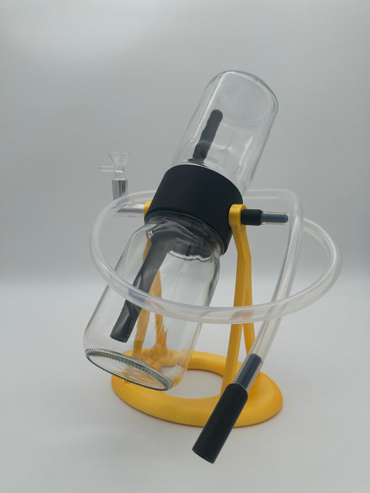 Metallic Gold / Black Gravity Glass Infuser