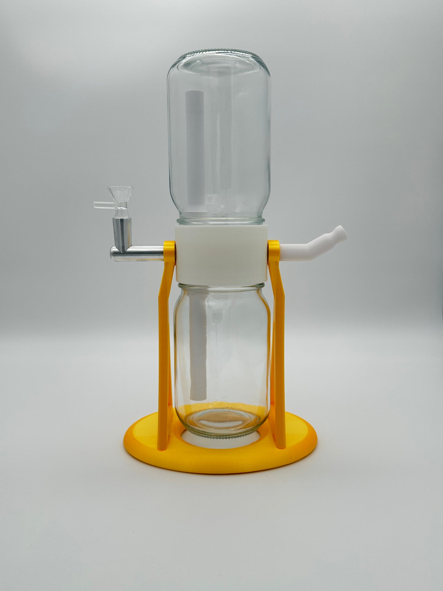 Metallic Gold / White Gravity Glass Infuser