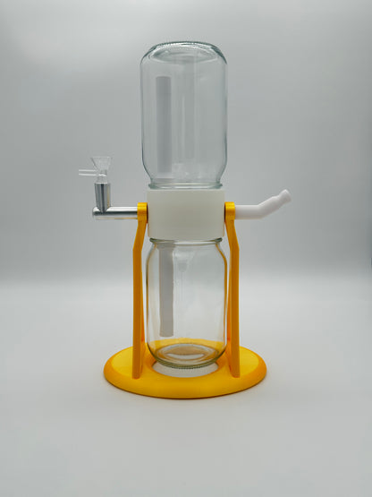 Metallic Gold / White Gravity Glass Infuser