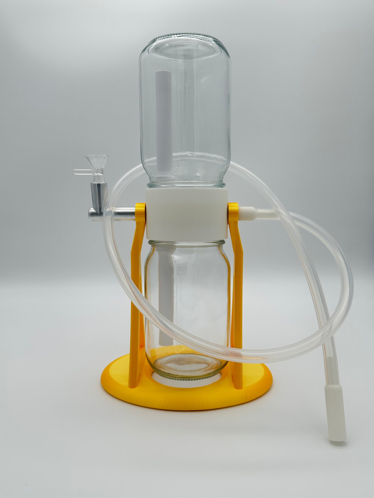 Metallic Gold / White Gravity Glass Infuser