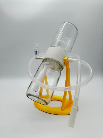 Metallic Gold / White Gravity Glass Infuser