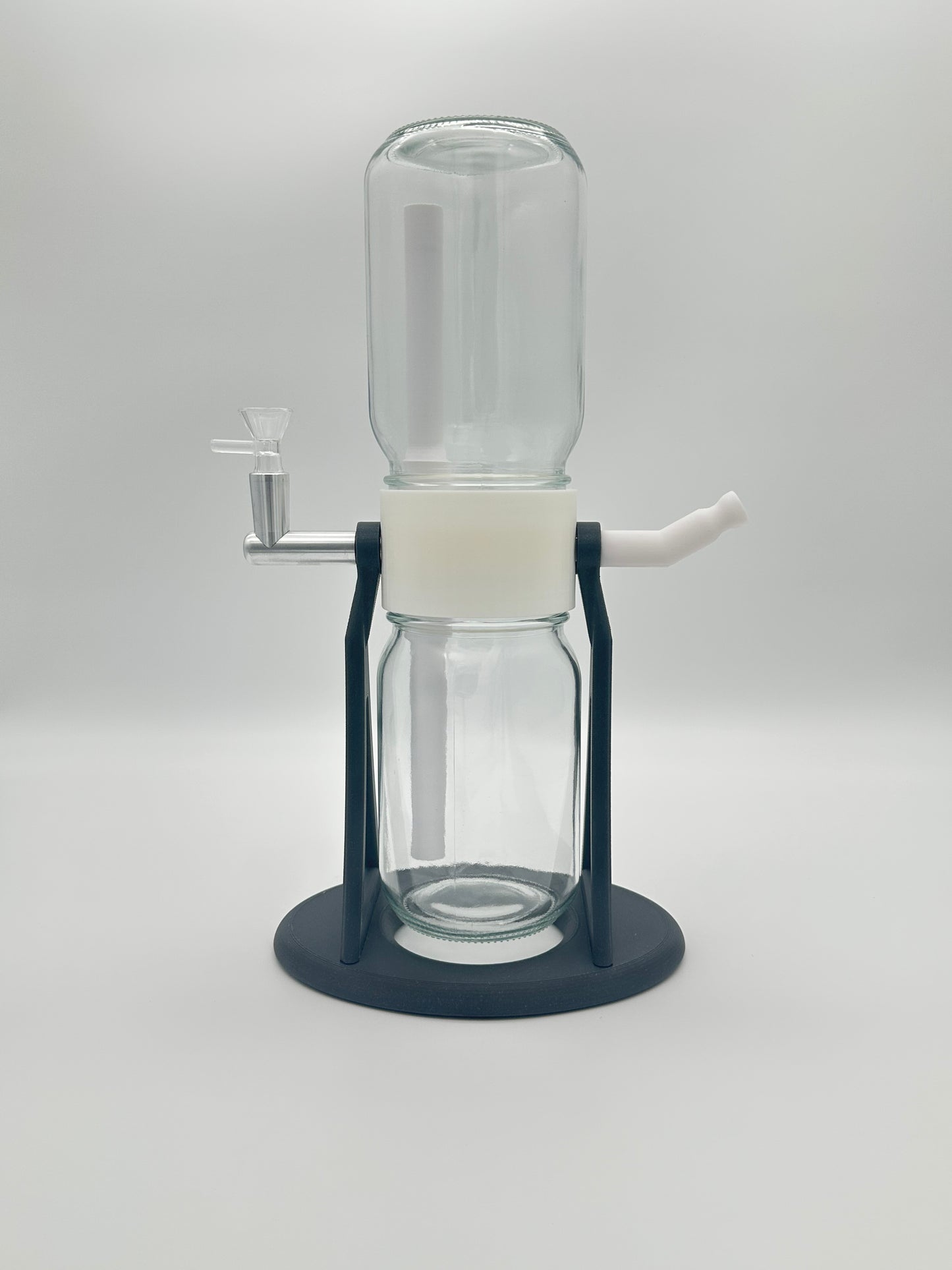 Steel Grey / White Gravity Glass Infuser