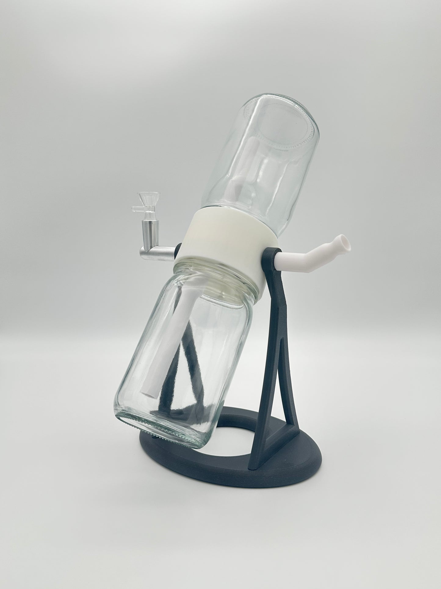 Steel Grey / White Gravity Glass Infuser