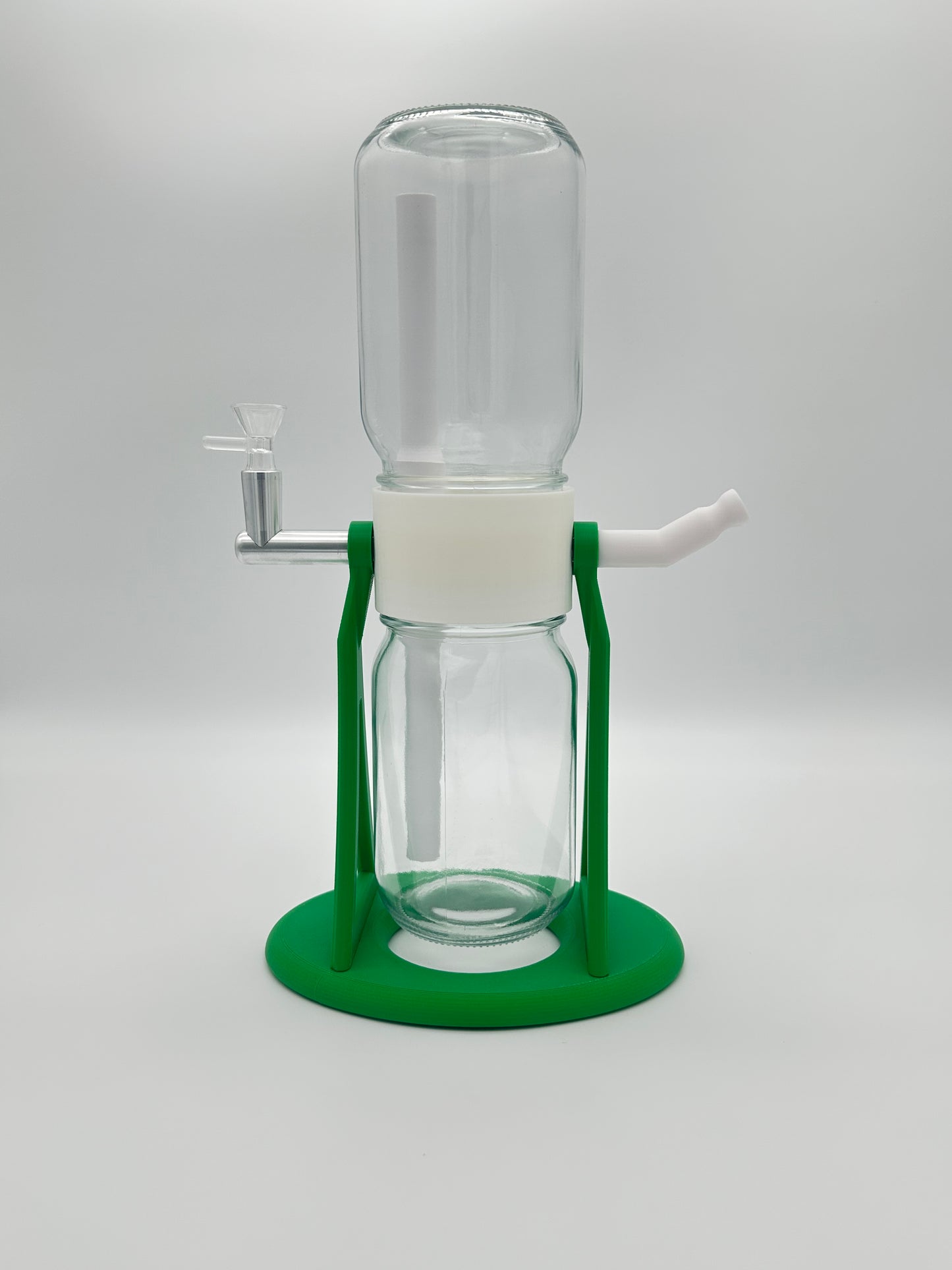 Herbal Green / White Gravity Glass Infuser