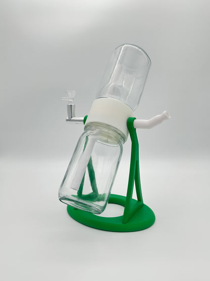 Herbal Green / White Gravity Glass Infuser