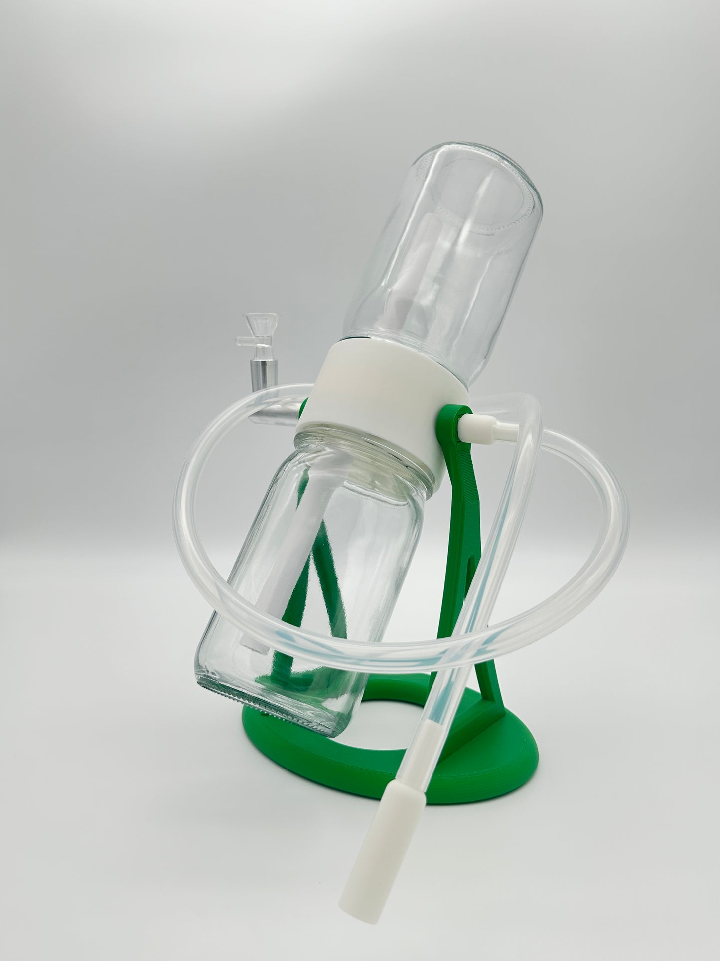 Herbal Green / White Gravity Glass Infuser