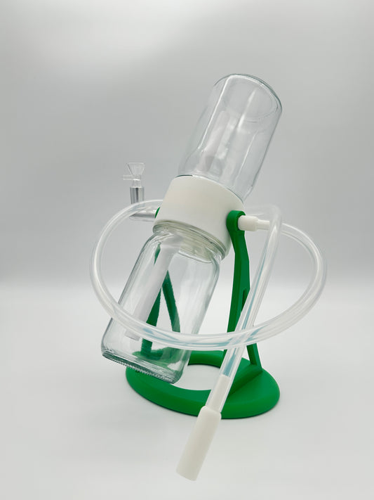 Herbal Green / White Gravity Glass Infuser
