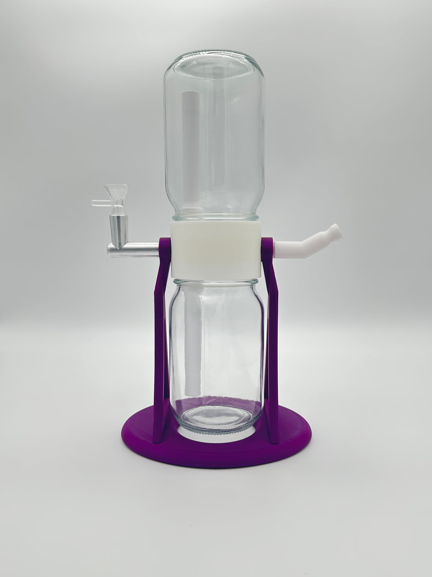 Grape Purple / White Gravity Glass Infuser
