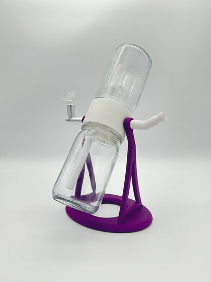 Grape Purple / White Gravity Glass Infuser