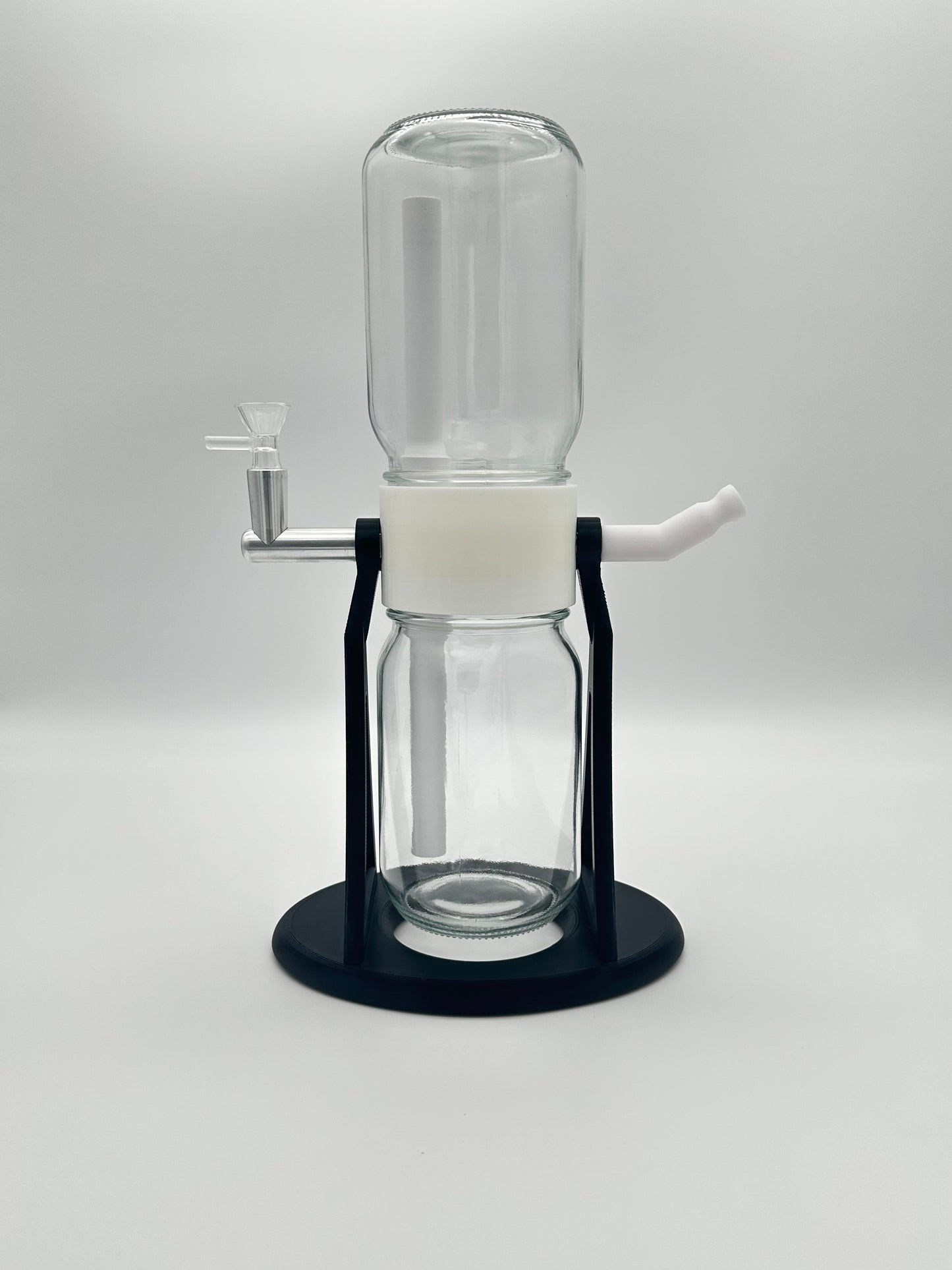Jet Black / White Gravity Glass Infuser