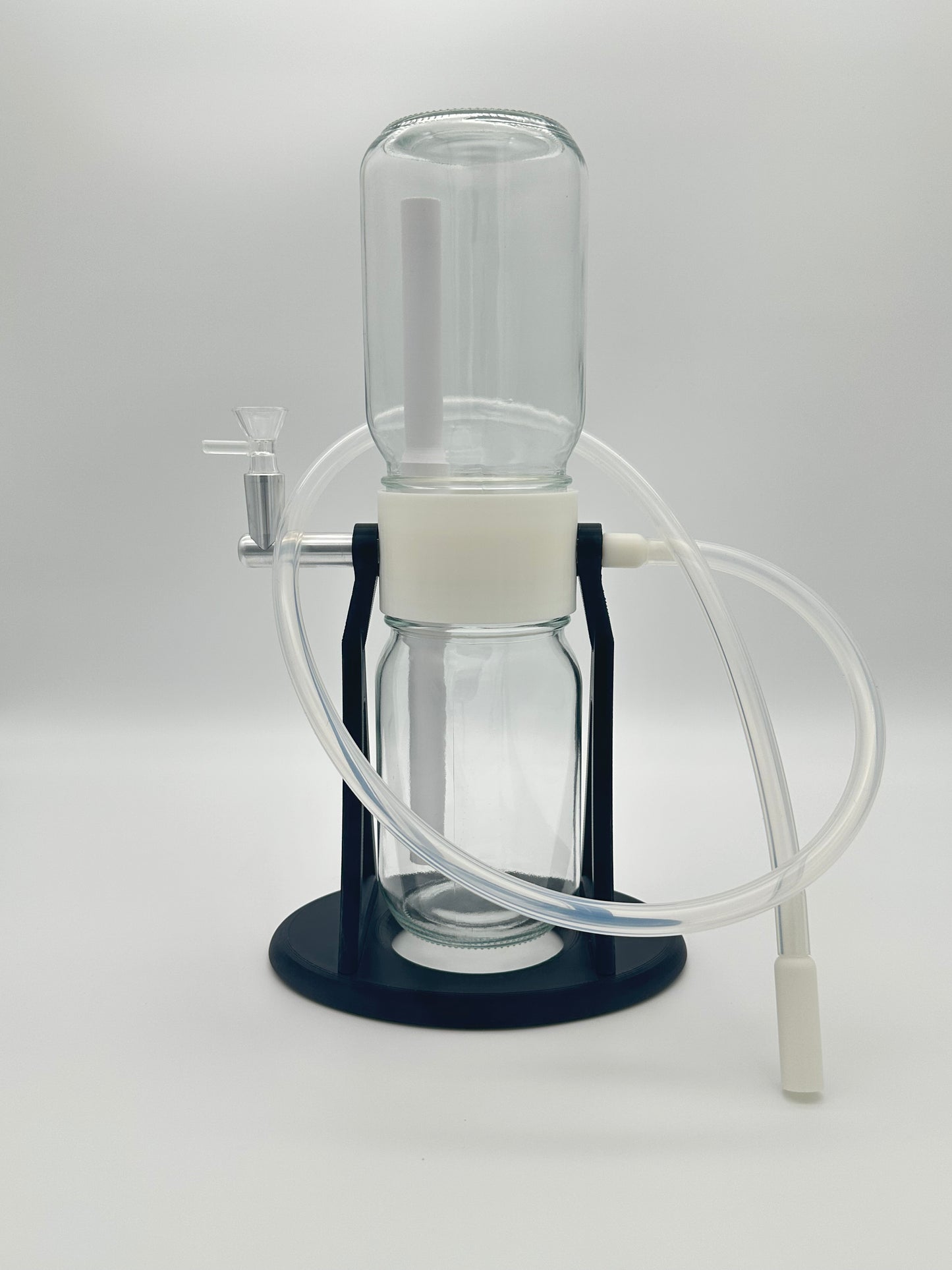 Jet Black / White Gravity Glass Infuser