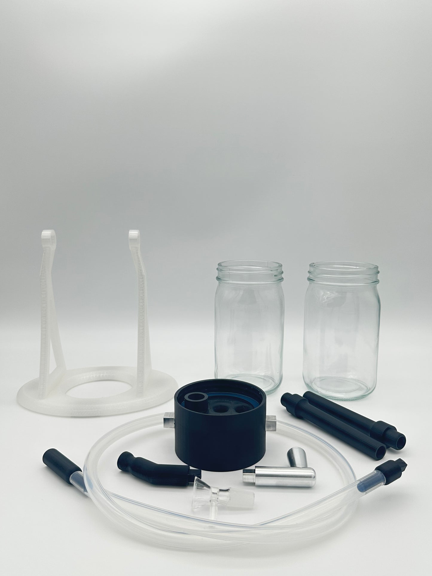 Transparent / Black Gravity Glass Infuser