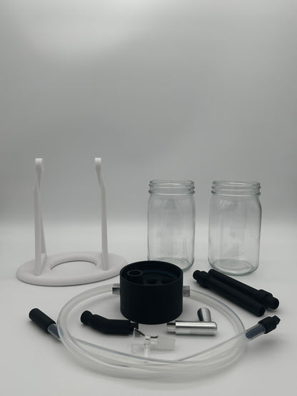 White / Black Gravity Glass Infuser