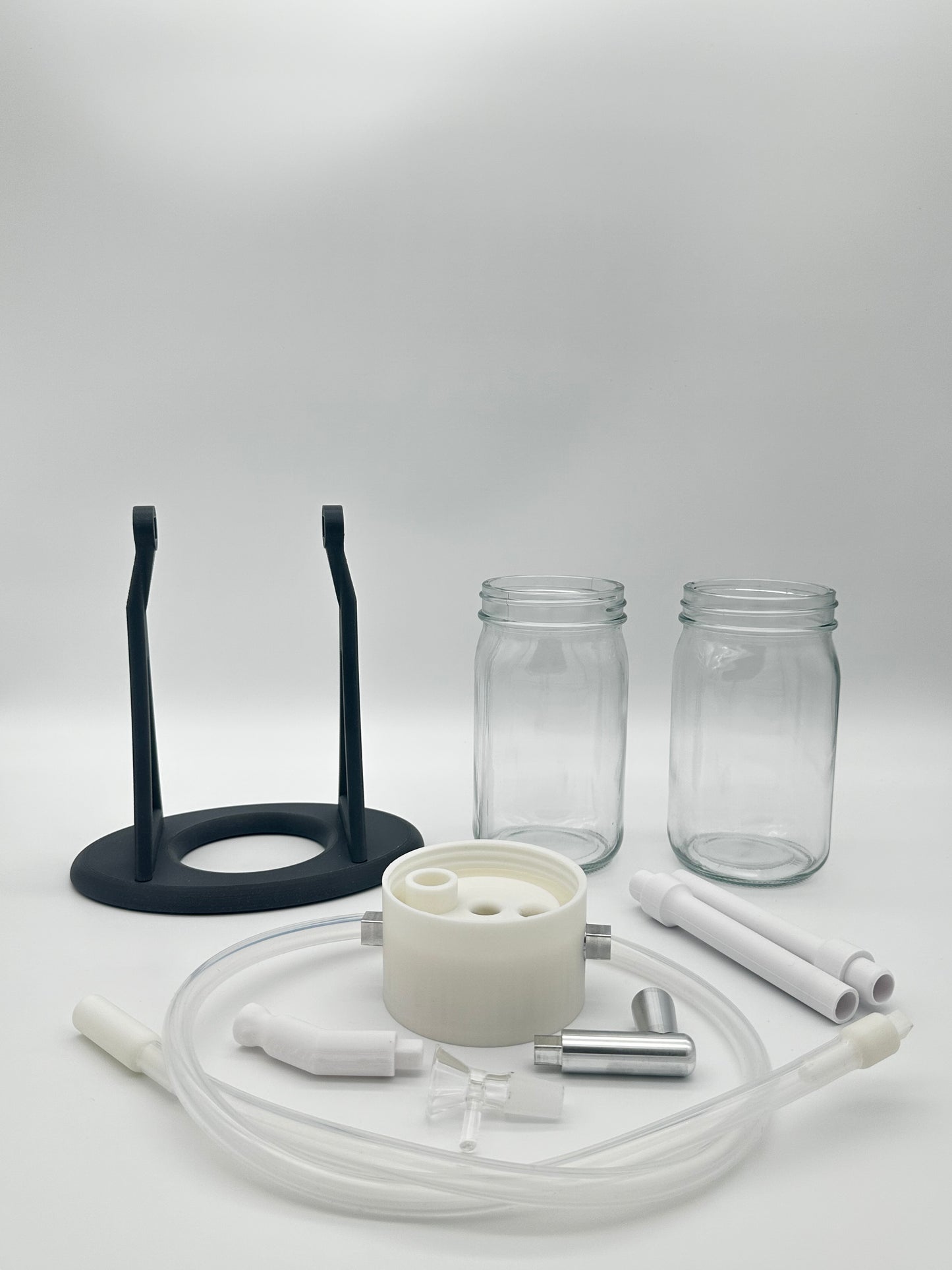 Steel Grey / White Gravity Glass Infuser