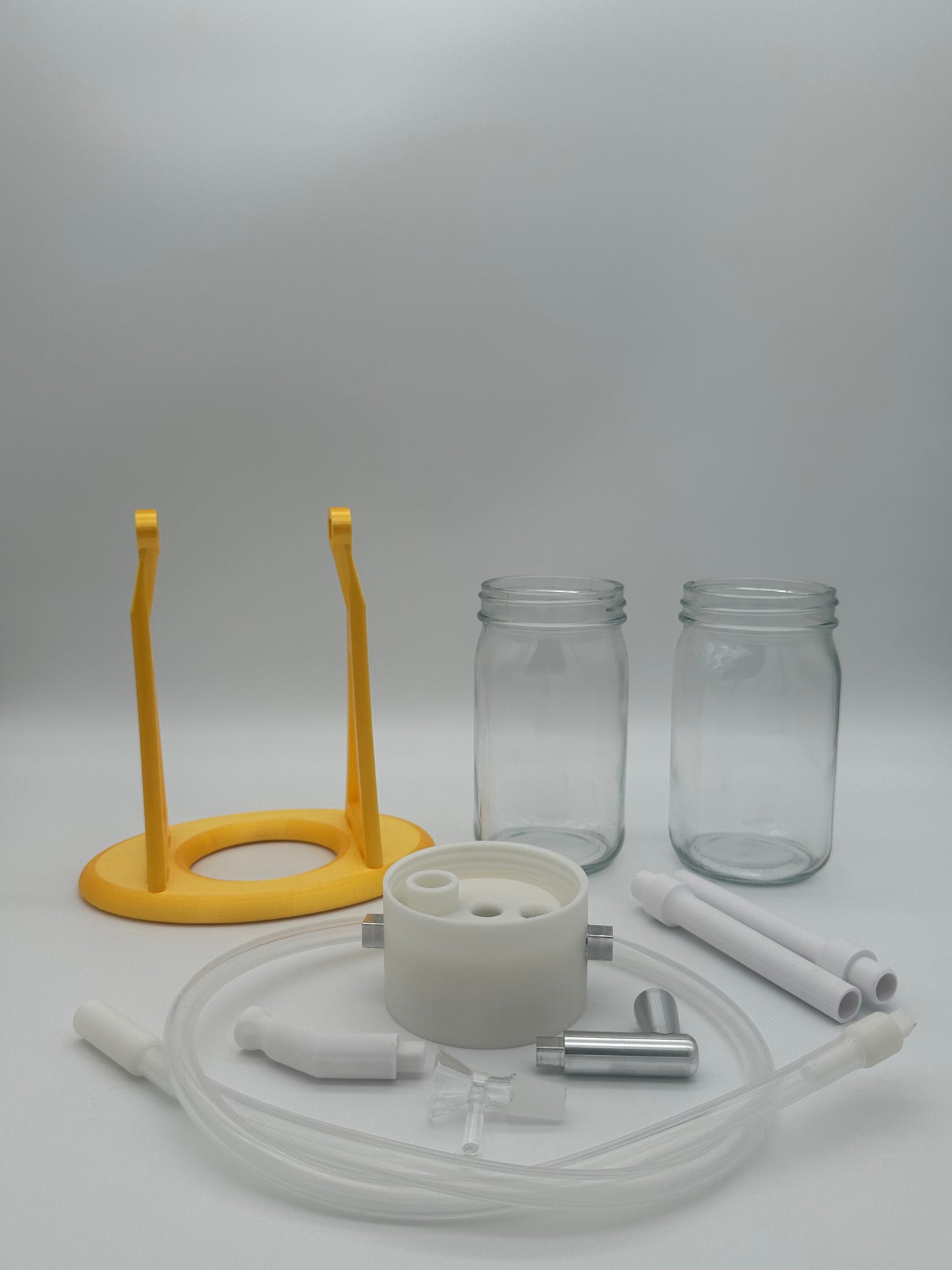 Metallic Gold / White Gravity Glass Infuser