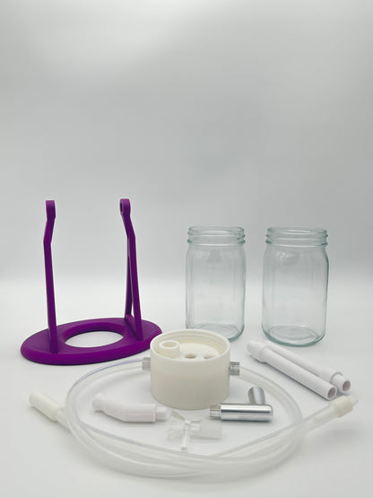 Grape Purple / White Gravity Glass Infuser