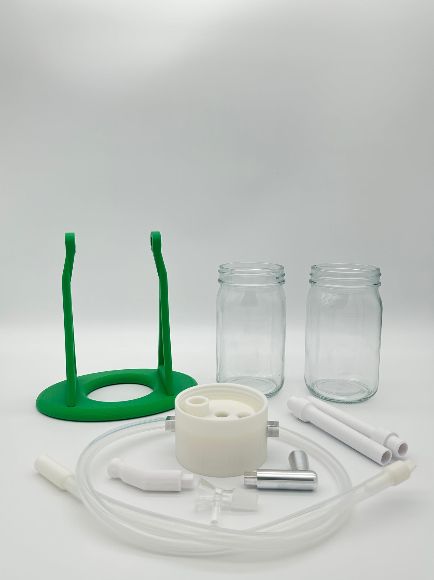 Herbal Green / White Gravity Glass Infuser