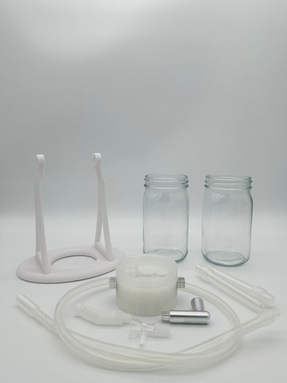 White / Clear Gravity Glass Infuser
