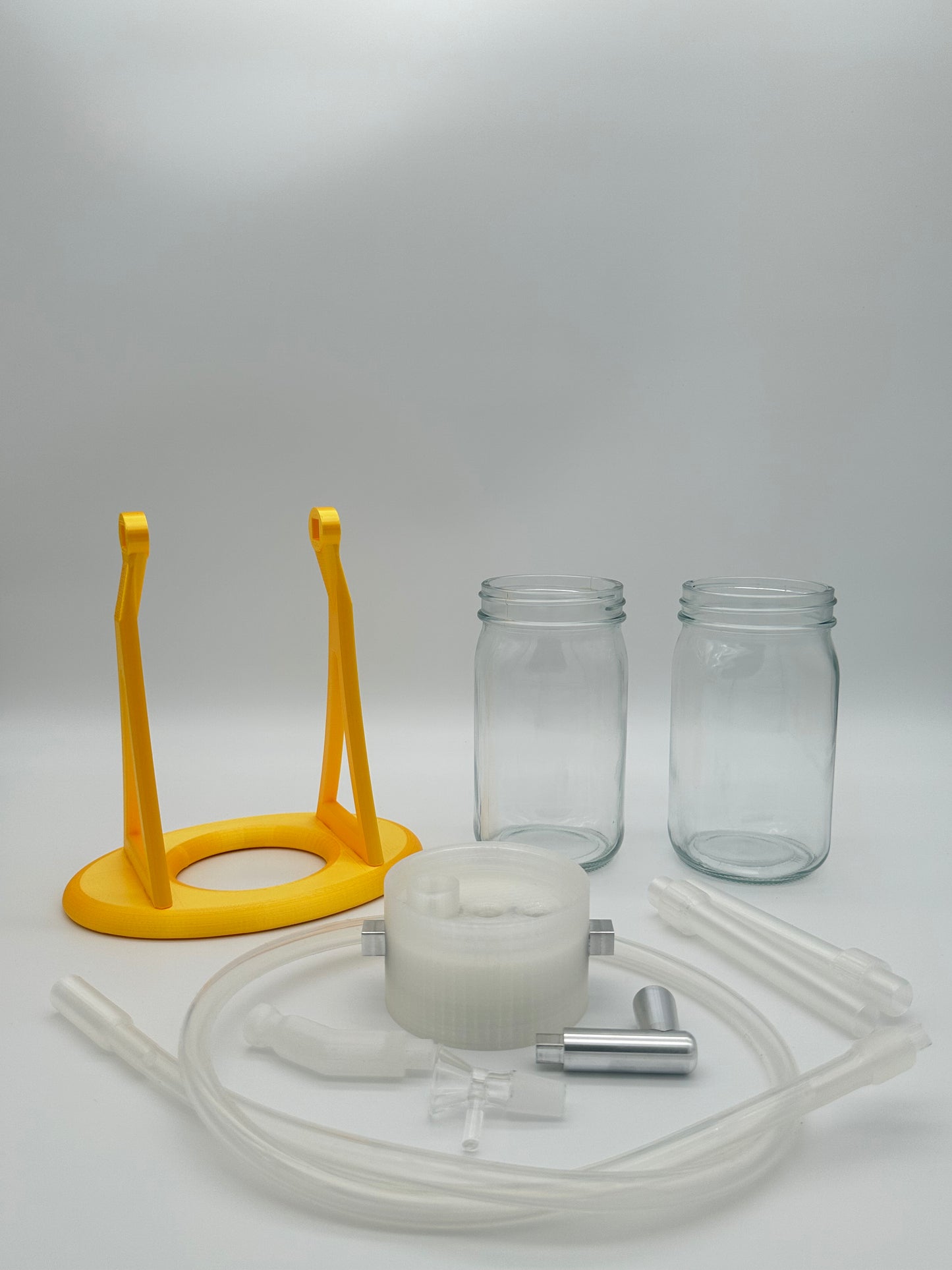 Metallic Gold / Clear Gravity Glass Infuser