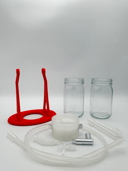 Candy Apple Red / Clear Gravity Glass Infuser