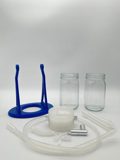 Ocean Blue / Clear Gravity Glass Infuser