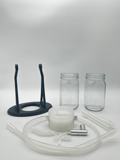 Steel Grey / Clear Gravity Glass Infuser